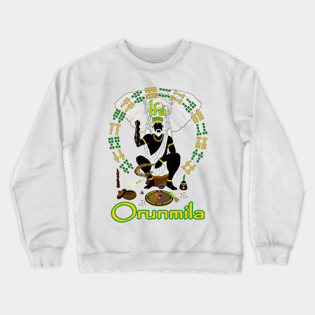 Orunmila - Ifá Crewneck Sweatshirt by Korvus78